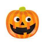 Papírtányér szett - tök - 19 cm - 8 db / csomag