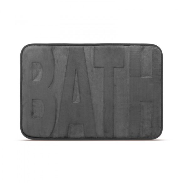 Fürdőszobai kilépőszőnyeg - "BATH" - szürke - 60 x 40 cm 57156B