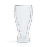 Duplafalú üvegpohár - sörös, üdítős - 350 ml