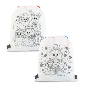 Színezhető tornazsák - 4 filccel - 33 x 27 cm - 2 féle