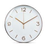 Falióra - 25 cm - műanyag, üveg - 1 x AA - fehér