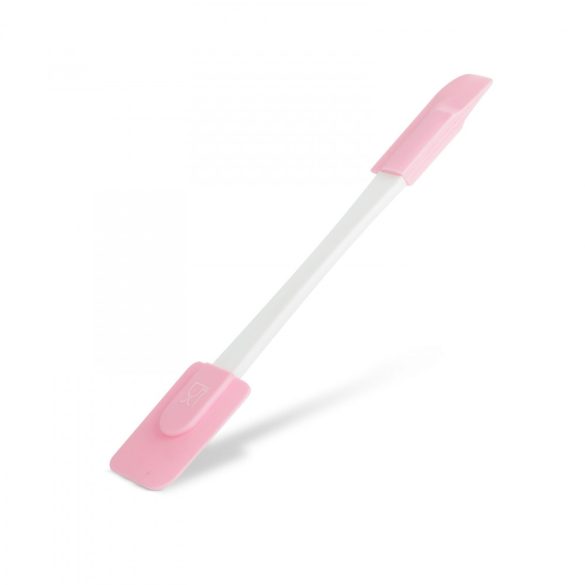 Szilikon spatula - rózsaszín, kétoldalú - 24,5 x 4,5 cm 57528B