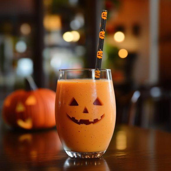Papír szívószál - halloween - 197 x 6 mm - 25 db / csomag