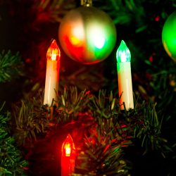   Karácsonyi LED gyertyafüzér - Multicolor - 10 LED - 2 x AA 58037B