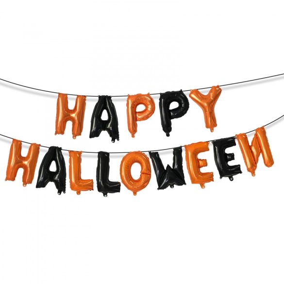 Halloween-i lufi szett - "Happy Halloween" felirat - rögzítő szalaggal 58142