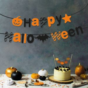 Halloween-i papír girland - "Happy Halloween" felirat - 3,5 m 58170