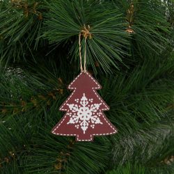   Karácsonyfadísz - fenyőfa - akasztható - 8,5 x 9,2 cm  58247G