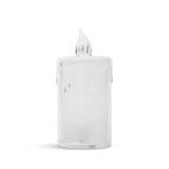 LED-es gyertya dekor - 7,5 x 3,6 cm - melegfehér - műanyag