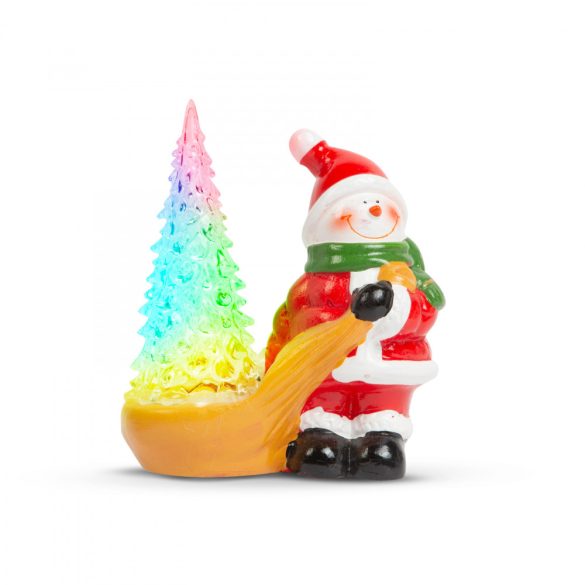 Karácsonyi RGB LED dekor - hóember - 13 x 7 x 15 cm  58272