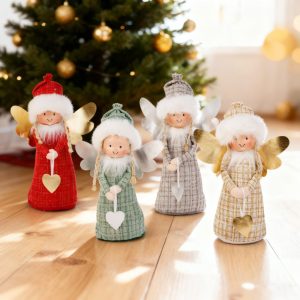 Dekorációs baba - angyalka - 30 cm - 4 féle