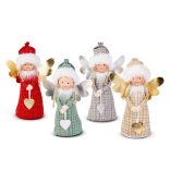 Dekorációs baba - angyalka - 30 cm - 4 féle