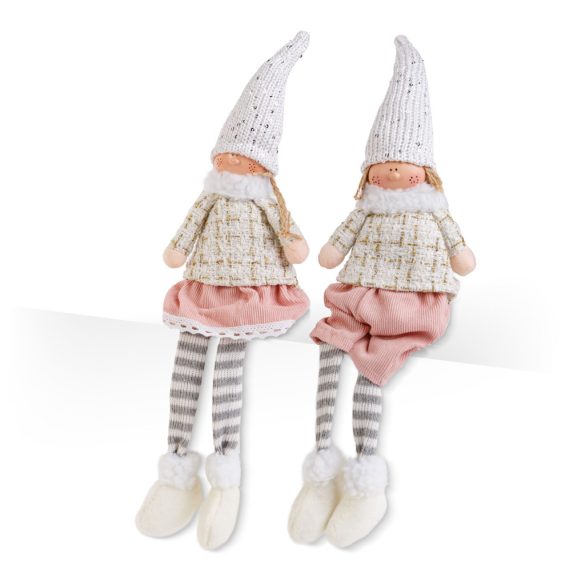 Baba dekoráció - lábbal - 46 cm - 2 féle