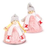 Dekorációs baba - 13 cm - 2 féle