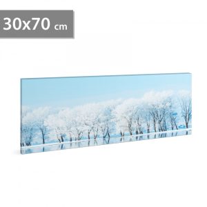 LED-es fali hangulatkép - téli táj -  2 x AA, 70 x 30 cm 58480A