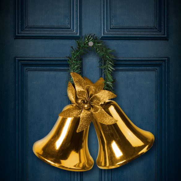Karácsonyi dekor - harang - arany színben 58609B