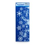 Karácsonyi ablakdekor - glitteres, átlátszó - 2 féle