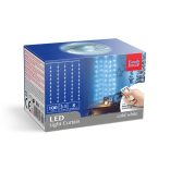 Fényfüggöny - 100 db hidegfehér microLED-del - 3 x 1 m - 230V - távirányítós