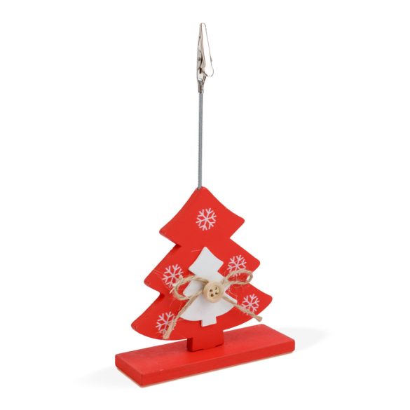 Ültetőkártya tartó - csipeszes - fenyőfa - 8,5 x 12 cm 