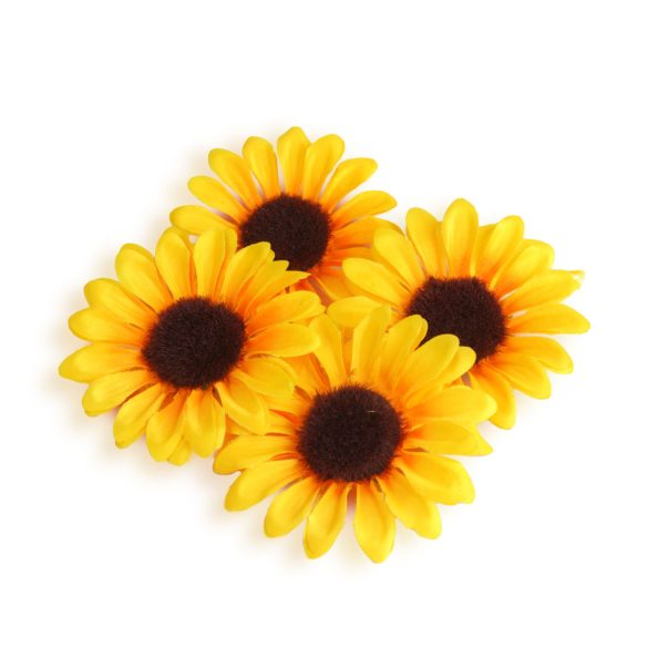 Őszi dekoráció - napraforgó - 3 féle - 4 db / csomag