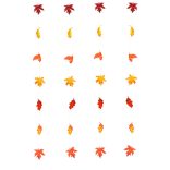 Őszi dekoráció - hulló falevelek - felakasztható - 2,1 m - 4 db / csomag