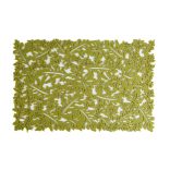 Őszi dekoráció - alátét - filc, zöld - 44,5 x 28,5 cm
