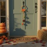 Őszi dekoráció - ajtódísz - 2 féle - 30,5 cm