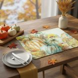 Tányéralátét - tökök - 40 x 30 cm