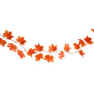 Őszi dekoráció - falevél girland - 240 cm