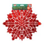Szilikon edényalátét - jégkristály - piros - 38 cm