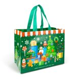 Karácsonyi ajándéktáska - 31 x 25 x 17 cm - 4 féle
