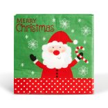 Karácsonyi papírszalvéta - Mikulás - 33 x 33 cm - 16 db / csomag
