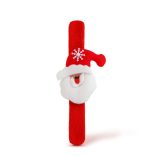 Karácsonyi dekoráció - karkötő, kontykészítő - Mikulás - 21 x 8 cm