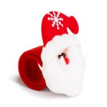 Karácsonyi dekoráció - karkötő, kontykészítő - Mikulás - 21 x 8 cm