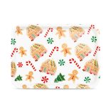 Karácsonyi tálca - műanyag - 36 x 26 cm