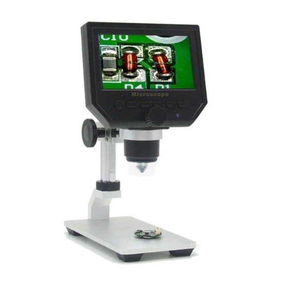 Digitális mikroszkóp állvánnyal 1-600X 3.6MP 4.3inch HD LCD BG-1152799