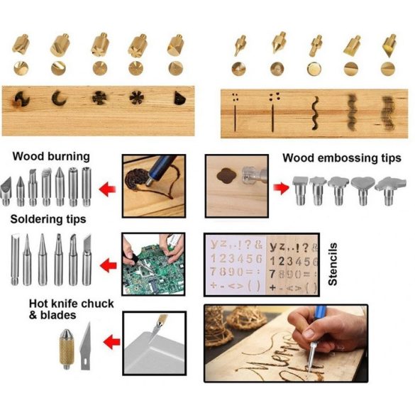 72 darabos pirográf készlet BG-1549259