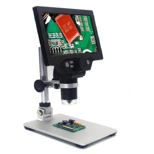 Digitális mikroszkóp álllvánnyal, 1-1200X, 12MP, 7inch kijelző, G1200 BG-1553823