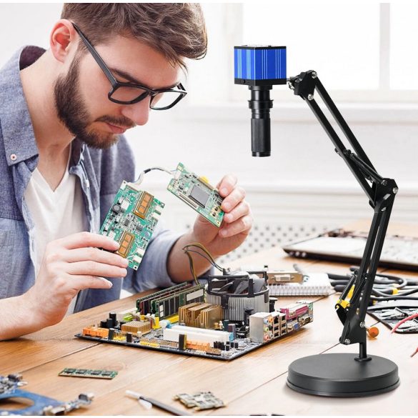 HAYEAR 51MP 1080P 2K HDMI USB digitális ipari video mikroszkóp BG-1975466