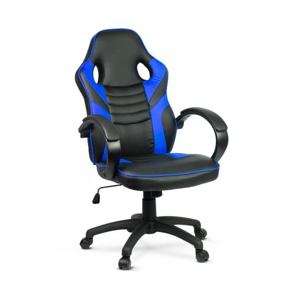 Gamer szék karfával - kék - 71 x 53 cm / 53 x 52 cm BMD1109BL