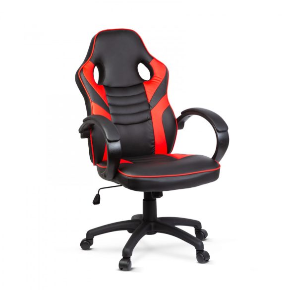 Gamer szék karfával - piros - 71 x 53 cm / 53 x 52 cm BMD1109RD