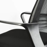 Irodai forgószék - fix karfával - fekete - 70 x 51 / 52 x 50 cm