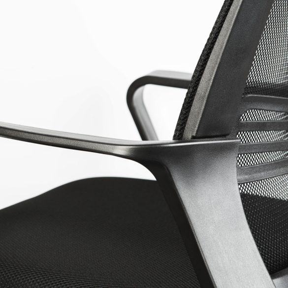 Irodai forgószék - fix karfával - fekete - 70 x 51 / 52 x 50 cm