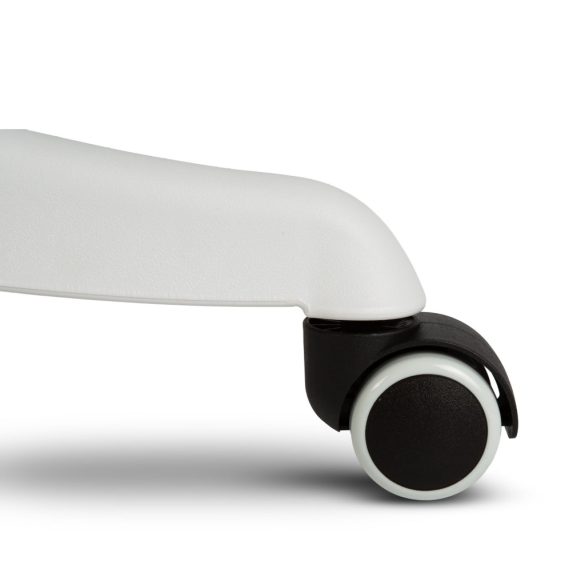 Irodai forgószék - karfával - fehér/kék - 58 x 48 / 50 x 50 cm