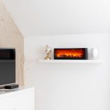 Kandalló LED-es lánghatással - elemes / USB-s - 60 x 10 x 20 cm