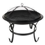Kerti grill fedővel - 56 cm - fekete