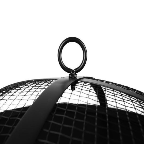 Kerti grill fedővel - 56 cm - fekete