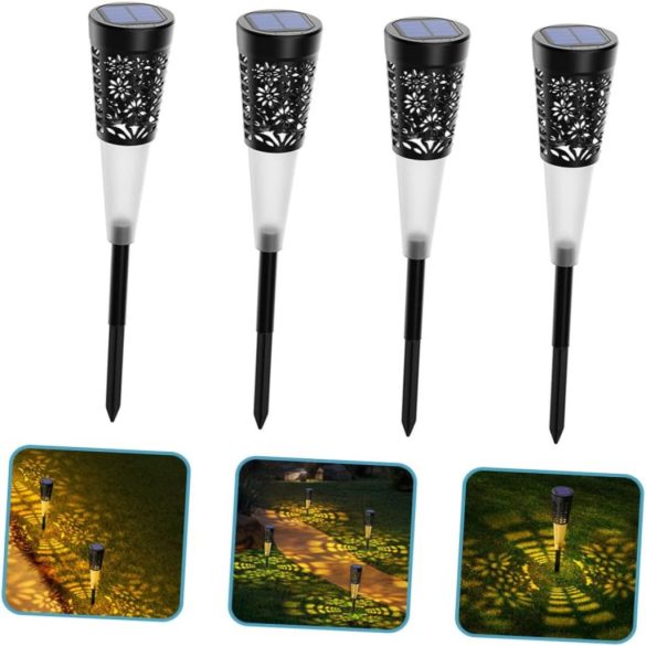 LED szolár lámpa - 5 LED - leszúrható - 600 mAh