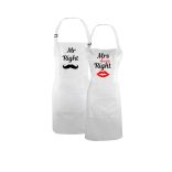 Konyhai kötény - "Mrs. Always Right" felirattal - 80 x 70 cm - 200 gsm