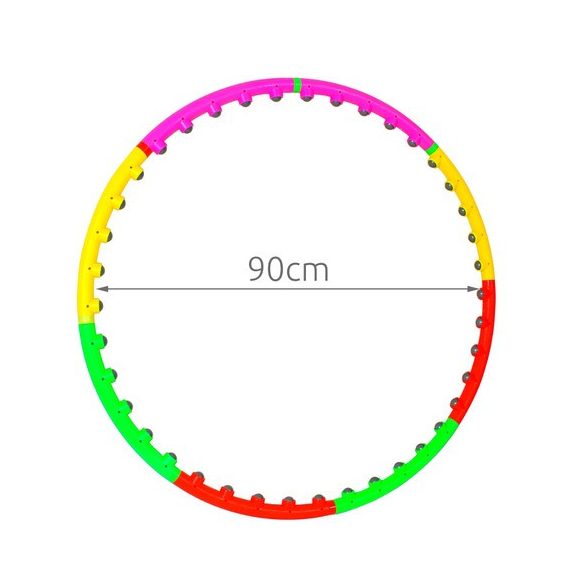 Masszírozó hulahopp karika - 90 cm