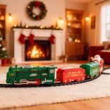 Karácsonyi kisvasút - világít - elemes - 3 féle pálya